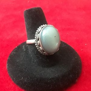 Silver Moonstone 92.5 ring size 8
